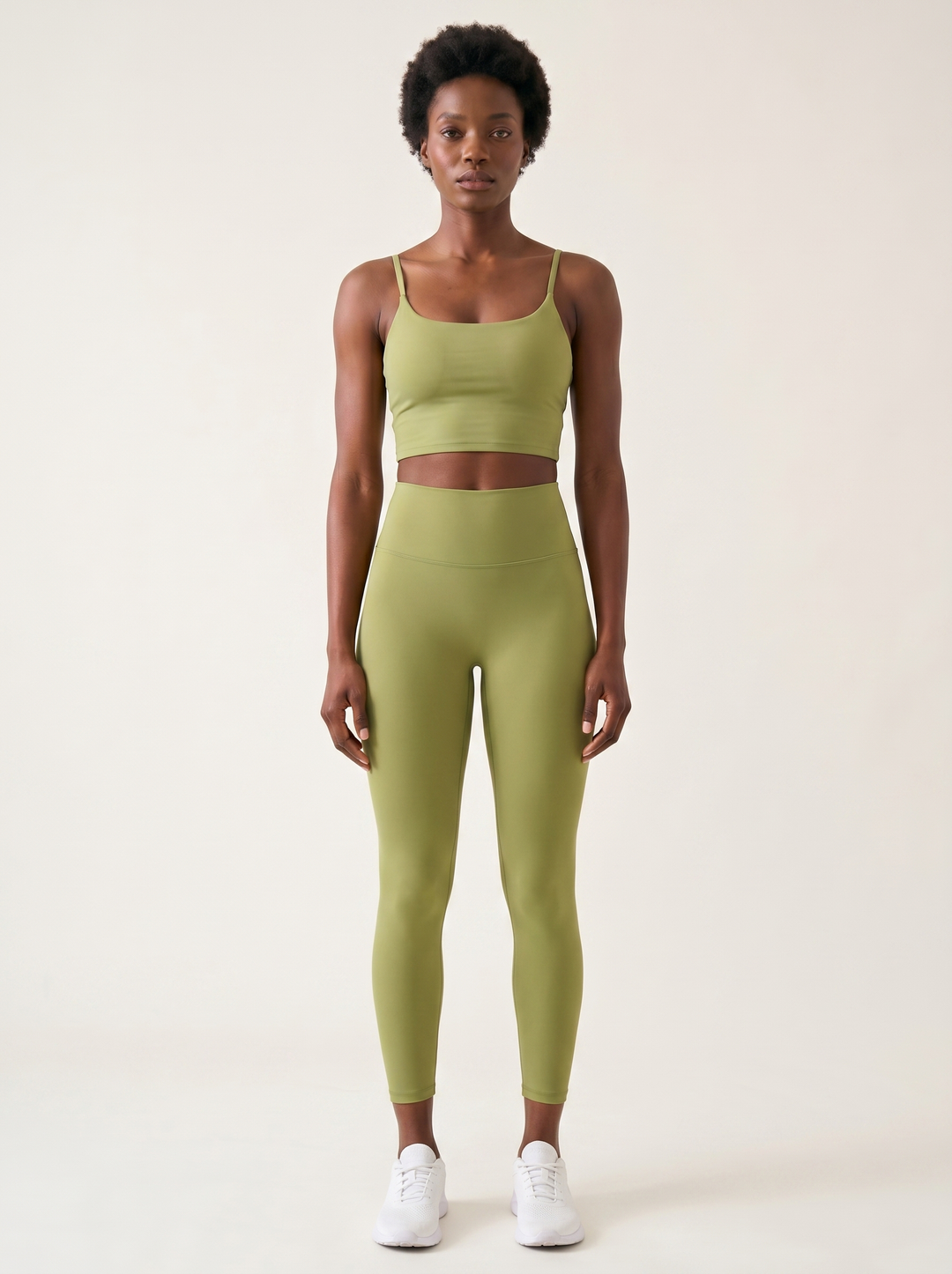 High-Support Sports Bra — on model, full body front