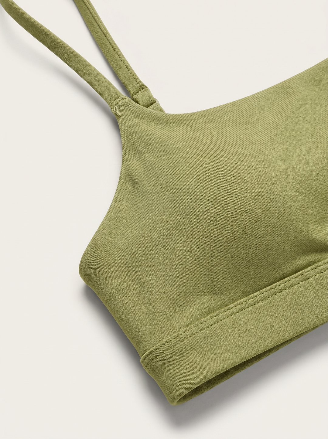 High-Support Sports Bra — fabric detail macro