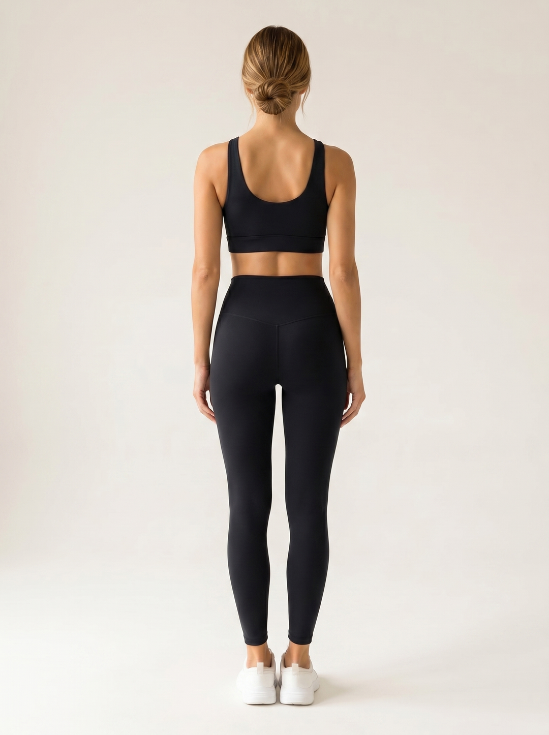 High-Waist Leggings 7/8 — on model, full body back