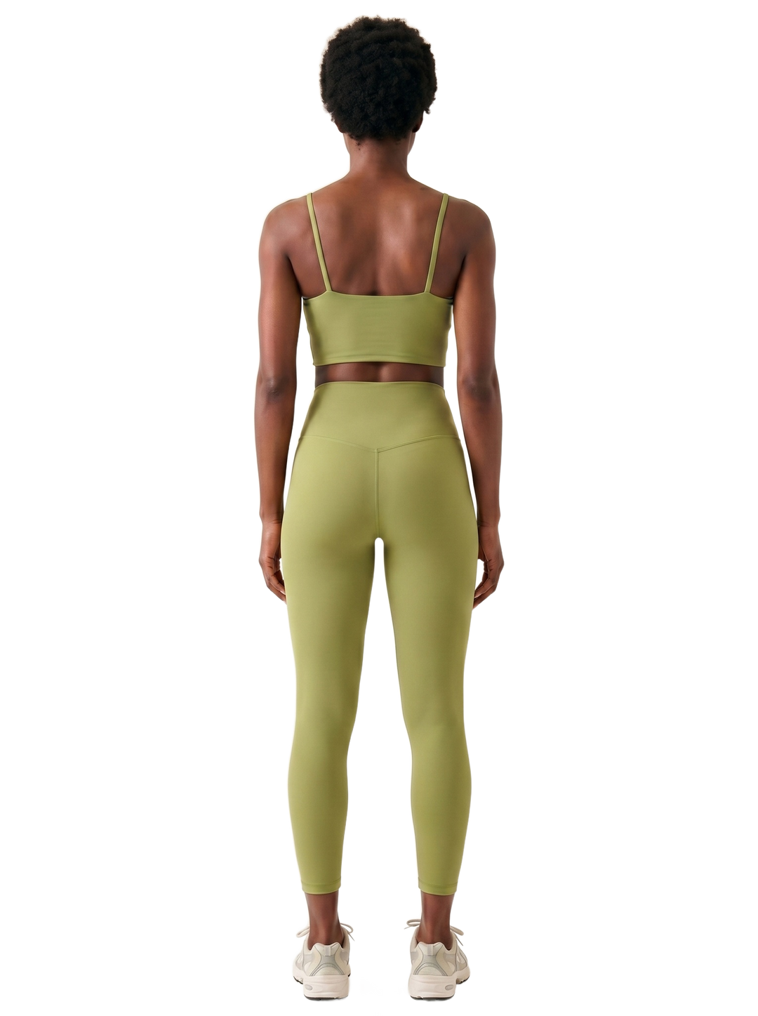 High-Support Sports Bra — on model, full body back